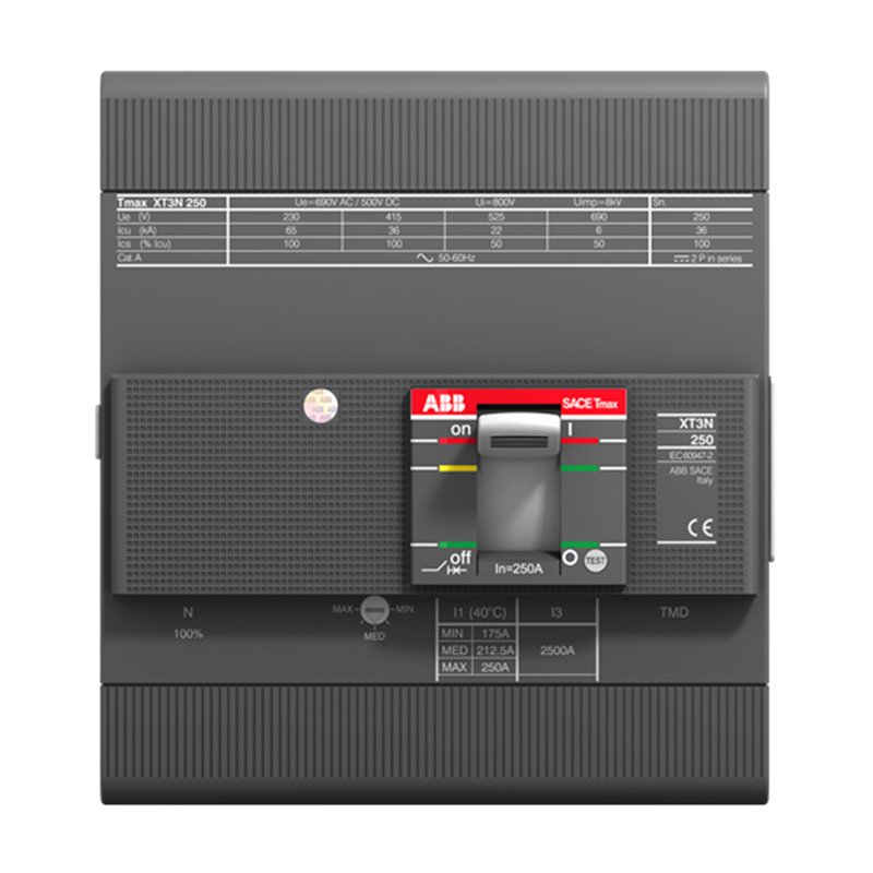 1SDA075121R1 ABB XT3N 225 TMF 80-800 4p F F UL/CSA