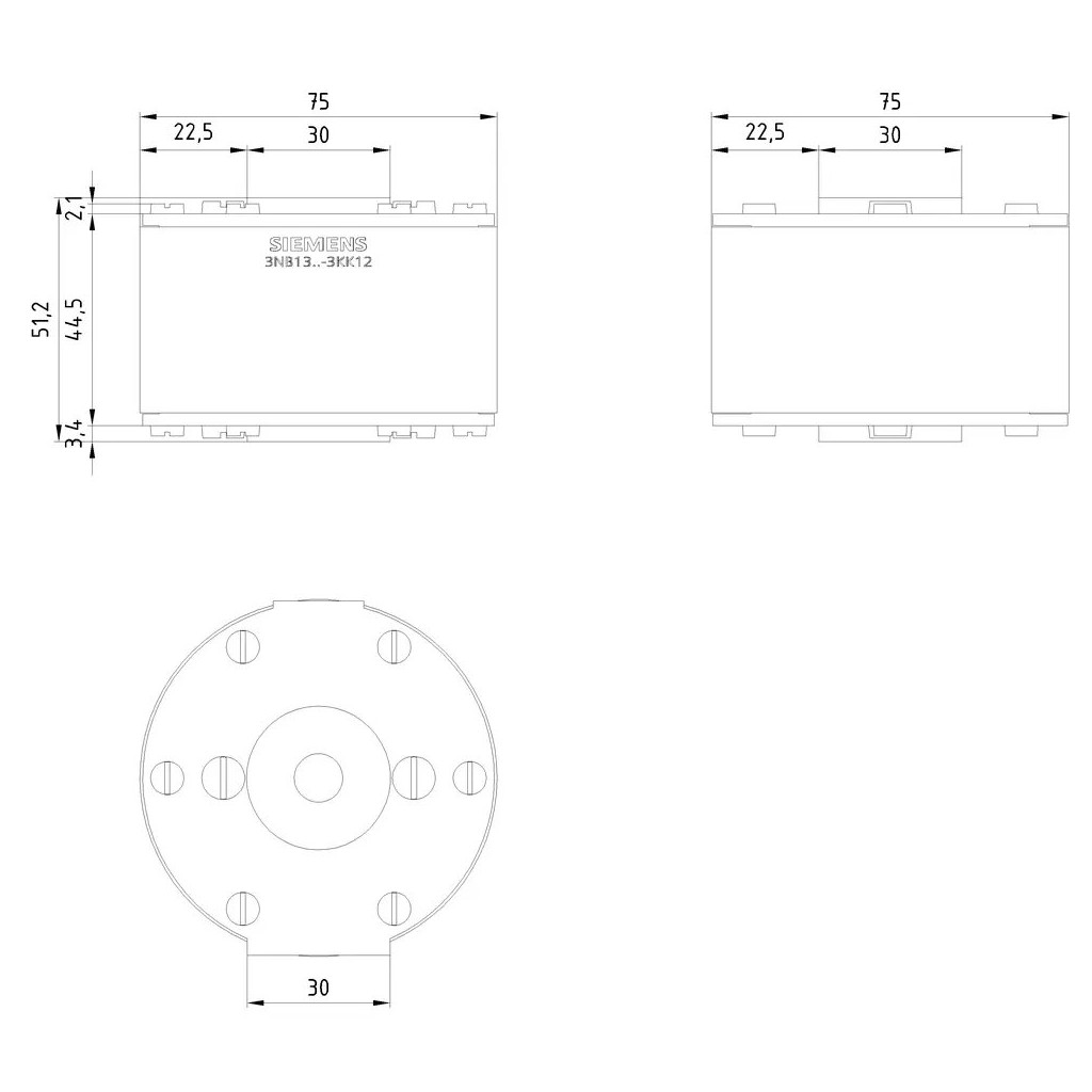 SIEMENS 3NB1331-3KK12 Knife blade fuses