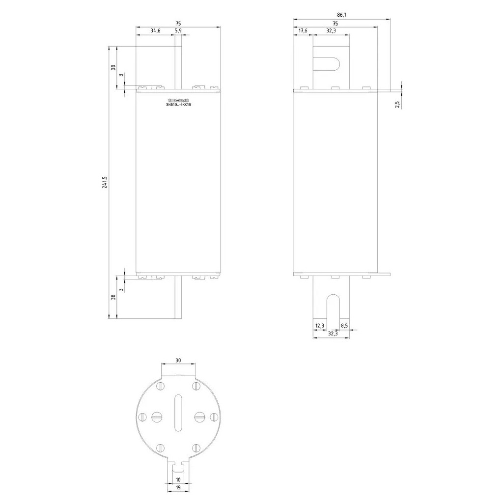 SIEMENS 3NB1337-4KK15 Knife blade fuses