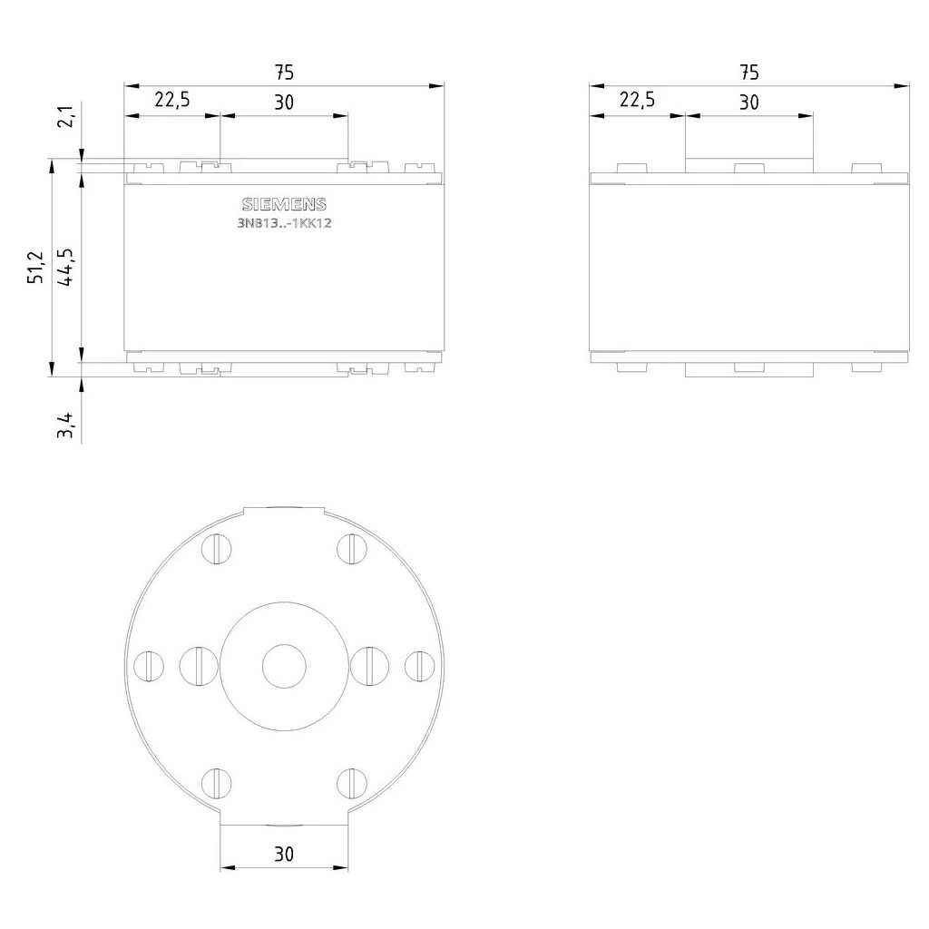 SIEMENS 3NB1351-1KK12 Knife blade fuses