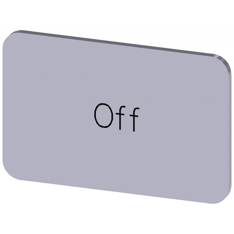 SIEMENS 3SU1900-0AD81-0DK0 Text plates for command devices