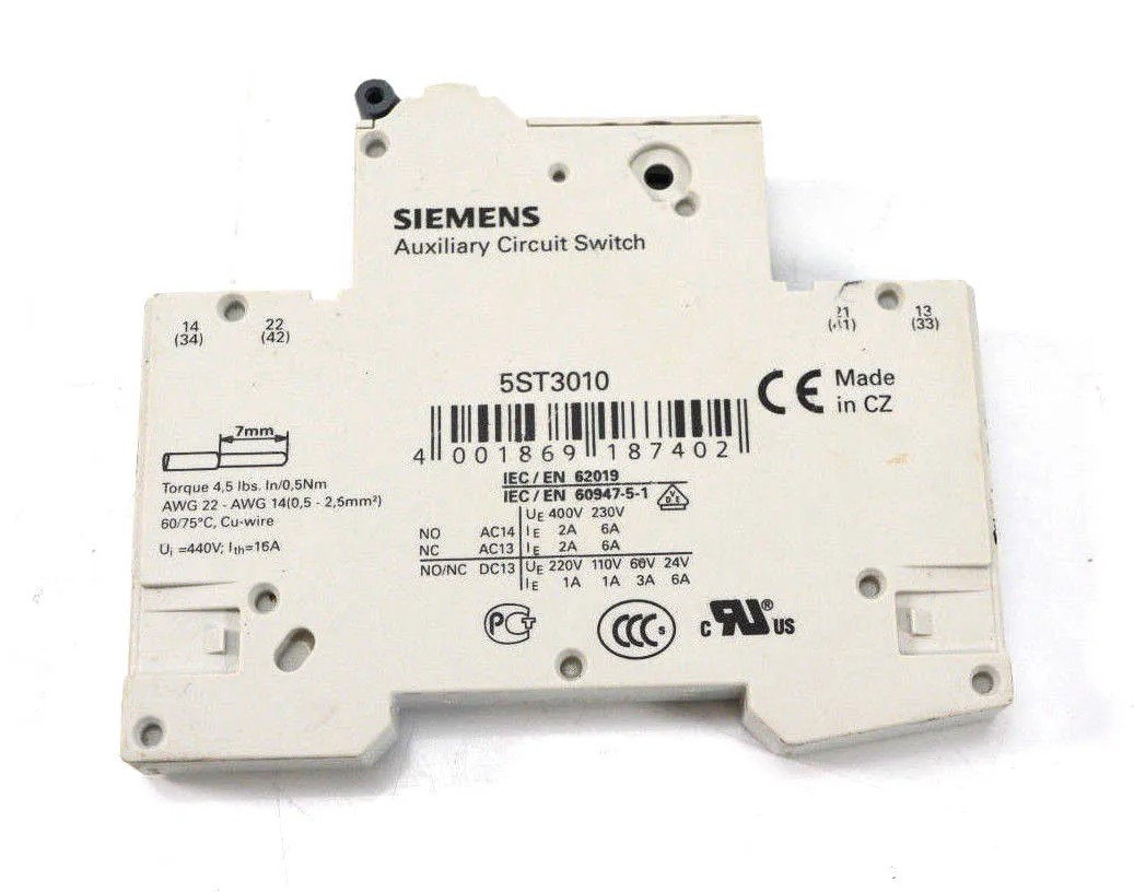 SIEMENS 5ST301AS industrial automation component