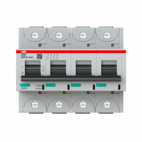ABB2CCG001237R0001 2CCG001237R0001 ABB Int. aut. S804P-C125 4p 125A C 50kA