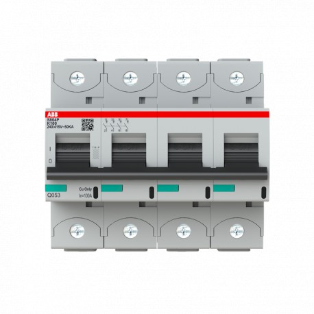 ABB2CCG001260R0001 2CCG001260R0001 ABB Int. aut. S804P-K100 4p 100A K 50kA