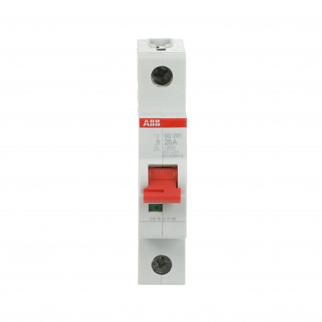 ABB2CDD281101R0025 2CDD281101R0025 ABB SD201/25 Switch Disconnector 1P, 25A