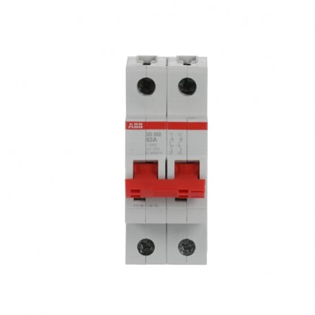 ABB2CDD282101R0063 2CDD282101R0063 ABB SD202/63 Switch Disconnector 2P, 63A