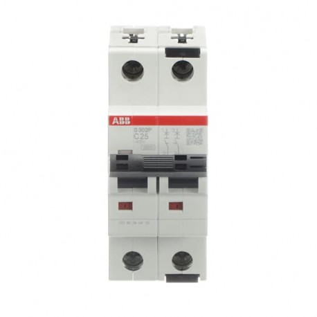 ABB2CDS382001R0254 2CDS382001R0254 ABB Int.aut. S302P-C25 2p 25A C 25kA