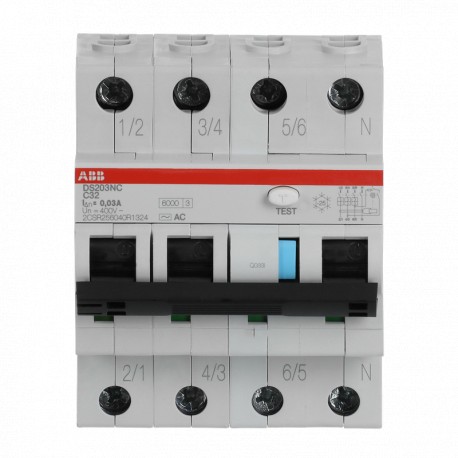 ABB2CSR256040R1324 2CSR256040R1324 ABB DS203NC C32 AC30 RCBO