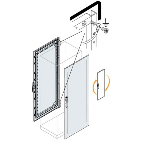 ABBEC1610K EC1610K ABB IS2 IP55 blind door 1600x1000, RAL7035