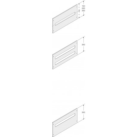 ABBPPMF1540 PPMF1540 ABB 12 DIN MOD.PANEL H 150MM W 400MM