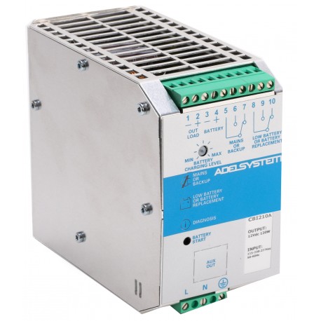 ADECB1210A CB1210A ADELSYSTEM B.Charger 3 Level (Industrial &amp; Genset) In:115-230-277Vac Out:12V 10A