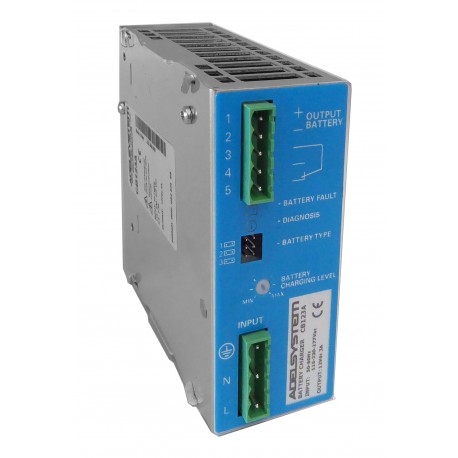 ADECB123A CB123A ADELSYSTEM B.Charger 3 Level (Industrial & Genset) In:115-230-277Vac Out:12V 3A