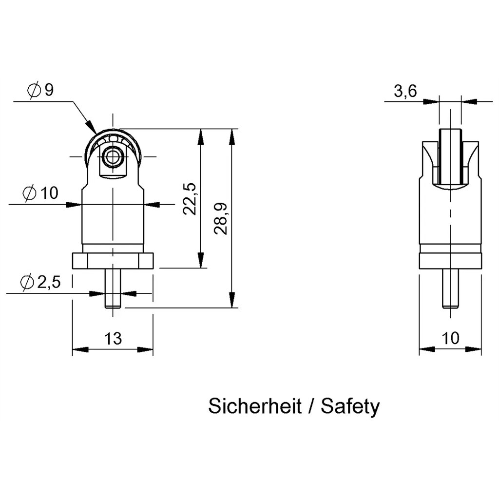 BAM PU-SW-002-L10-813-493 BALLUFF - Part Number: BAM02RT