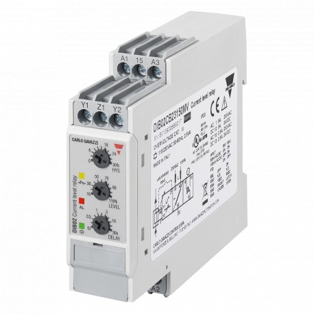 CARDIB02CD48150MV DIB02CD48150MV CARLO GAVAZZI Control relay single phase current max. or min. AC/DC, TRMS, Power supply 24 to..