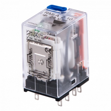 CARRMIA210110VDC RMIA210110VDC CARLO GAVAZZI Relay industrial plug-in miniature 2 contacts, coil Voltage 110 VDC, Amperage 10..