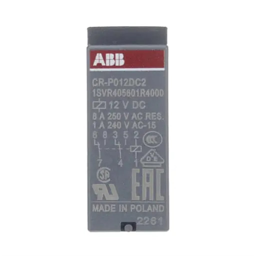 ER 519 9 1SVR405601R4000 CR-P012DC2 ABB Pluggable interface relay