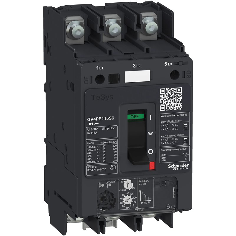 SCHNEIDER ELECTRIC GV4PE115B6 Motor protection circuit-breakers