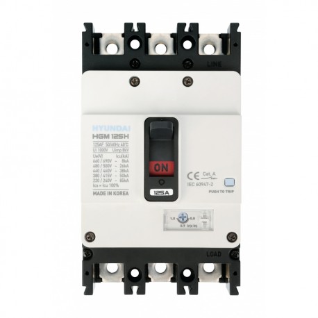 HYUHGM250H3P200F HGM250-H3P200F HYUNDAI INT. AUT. HGM250 3P, 38KA 380/415V, 160-200A, LTD 0.8-1XIN, INST 10XIN