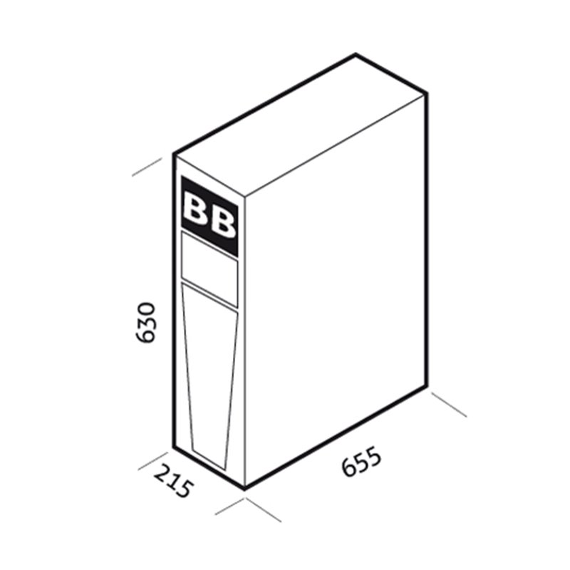BTC 1320 180V BB B1 2F Riello UPS - Part number: RIEK132180PB12F