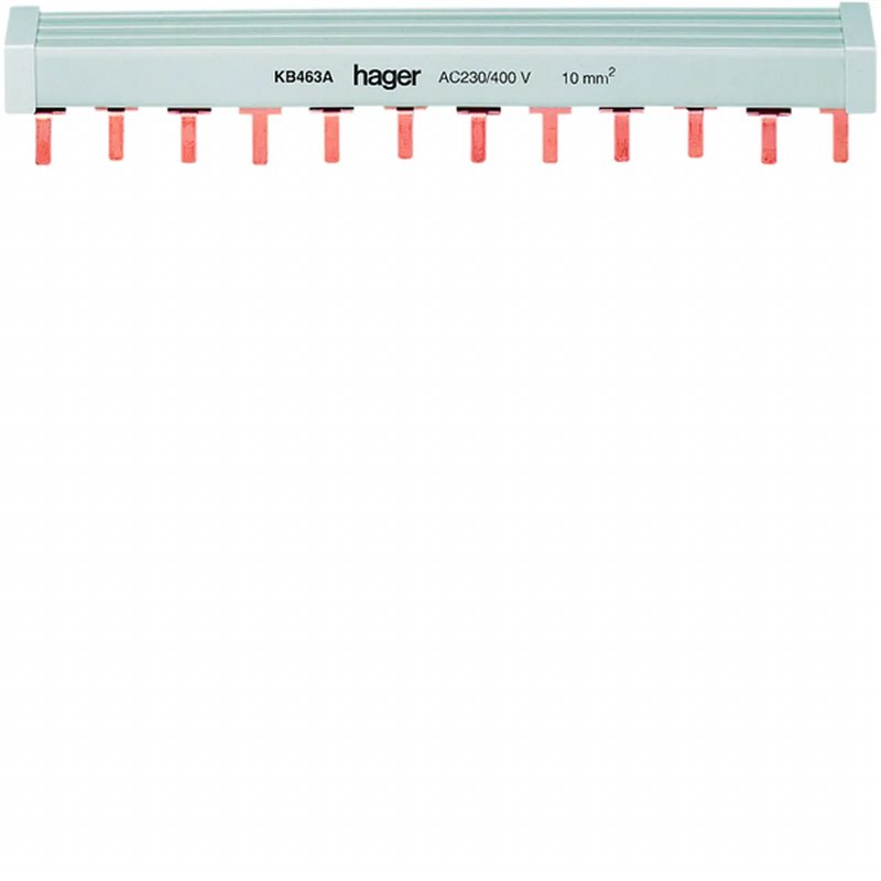 KB463A HAGER busbar 3P+N 12 DIN modules