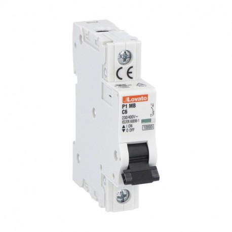 LOVP1MB1PC16 P1MB1PC16 LOVATO LS-Schalter, 1P 10KA. 1 MODUL Charakteristik C, 16A