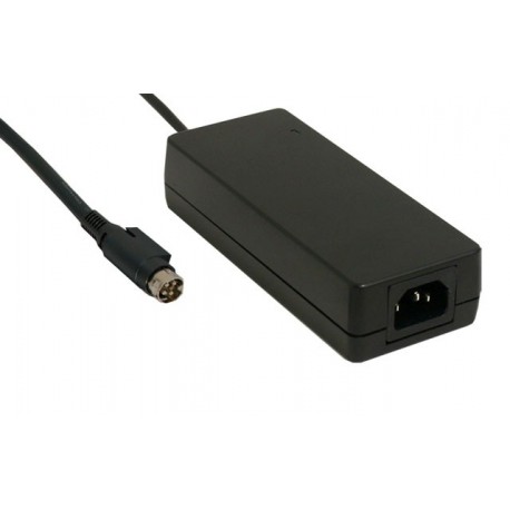 MEAGC120A24R7B GC120A24-R7B MEANWELL AC-DC Desktop charger, Output 27.2VDC / 4.42A, Output connector 4 pin power din plug