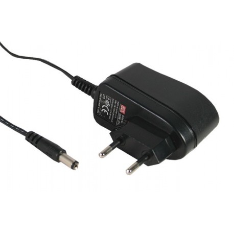 MEAGS06E6P1J GS06E-6P1J MEANWELL AC-DC Wall mount adaptor, Output 24VDC / 0.25A, Input European plug