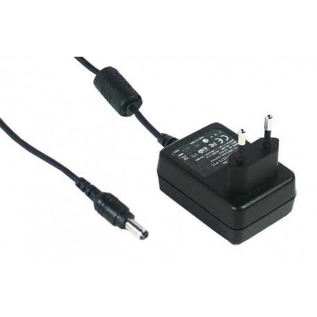 MEAGS12E09P1I GS12E09-P1I MEANWELL AC-DC Wall mount adaptor, Output 9VDC / 1.33A, Input European plug
