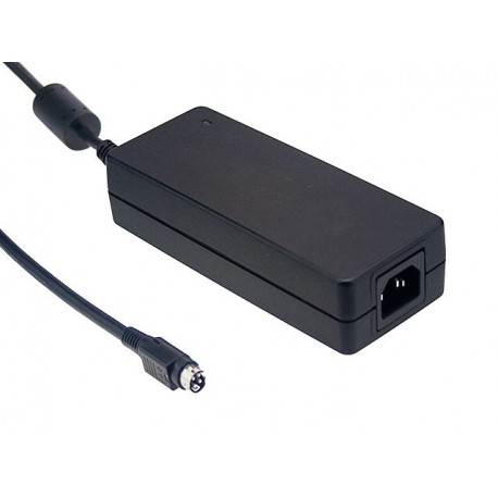 MEAGST120A48P1M GST120A48-P1M MEANWELL AC-DC Industrial desktop adaptor with PFC, Output 48VDC / 2.5A, 3 pole AC inlet IEC32..