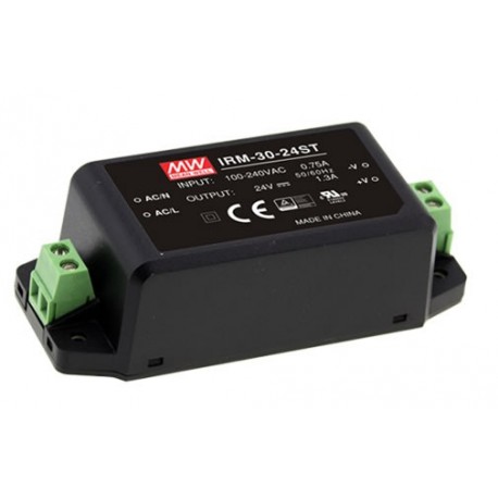 MEAIRM3015ST IRM-30-15ST MEANWELL AC-DC Single output Encapsulated power supply, Screw terminal, Input 85-264VAC, Output ..
