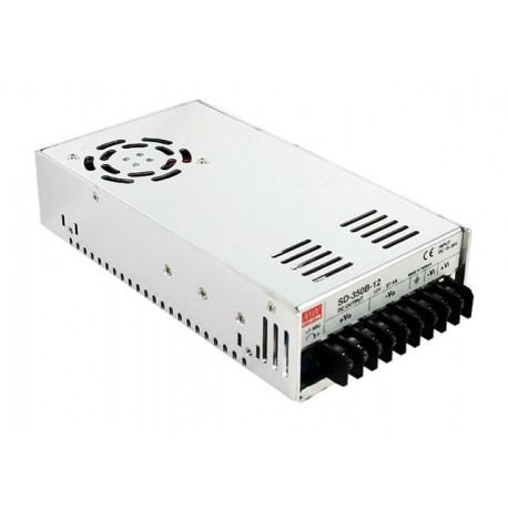 MEASD350C48 SD-350C-48 MEANWELL DC-DC Enclosed converter, Input 36-72VDC, Output +48VDC / 7.3A, Forced air cooling