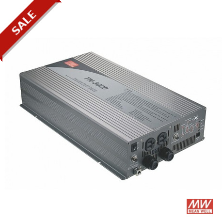 MEATN3000224B TN-3000-224B MEANWELL DC-AC Solar inverter with battery charger for stand alone solar systems, battery 24VDC..