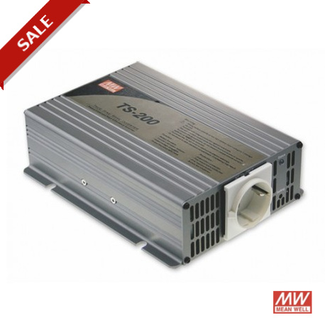 MEATS200148A TS-200-148A MEANWELL True Sine Wave DC-AC Power Inverter, battery 48VDC/5A, Output 110VAC, 200W, USA AC Outp..