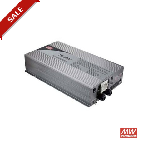 MEATS3000148G TS-3000-148G MEANWELL True Sine Wave DC-AC Power Inverter, battery 48VDC/75A, Output 110VAC, 3000W, AC outpu..