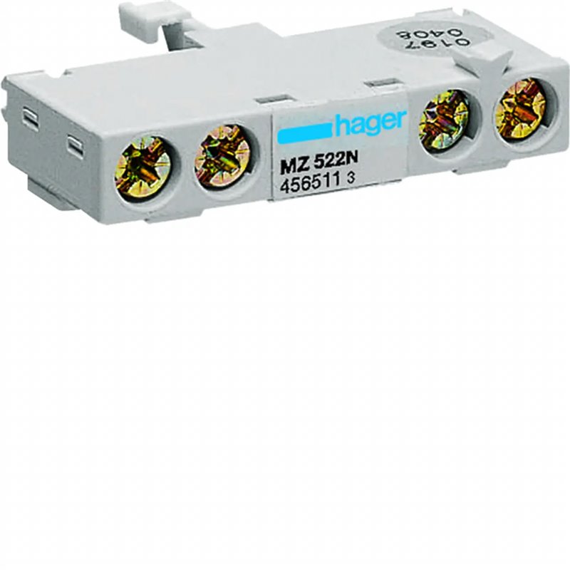 MZ522N HAGER Auxiliary contact 1NO 1-2 DIN modules