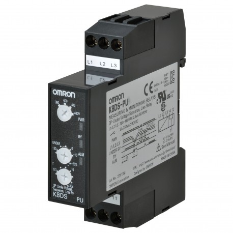 OMRK8DS0002M K8DS-PU1 K8DS0002M K8DSPU1 OMRON Three-phase voltage minimum+Sequence +Per phase 200-240AC 17.5 mm