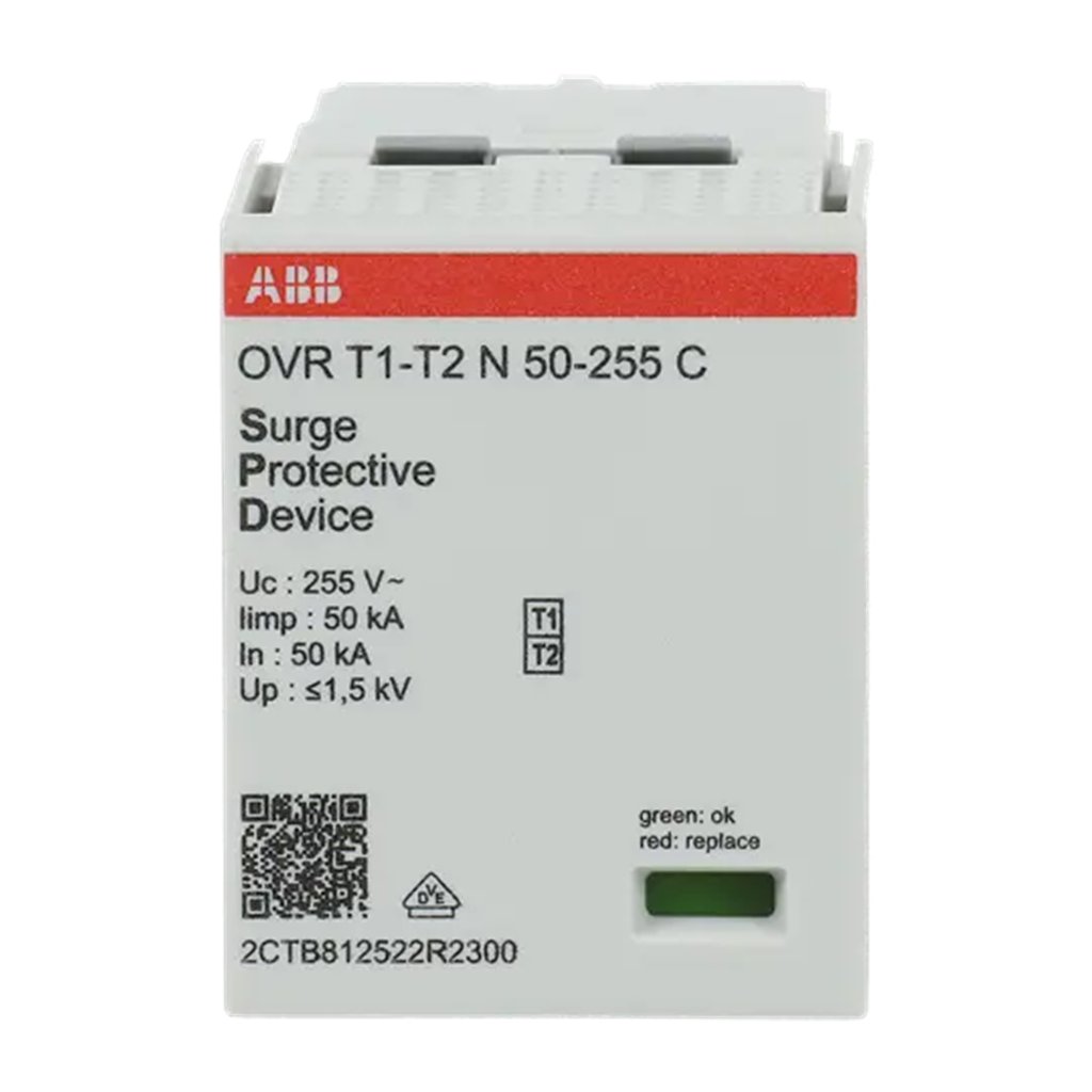 OVR12N50255C 2CTB812522R2300 OVR T1-T2 N 50-255 C ABB Surge protective device
