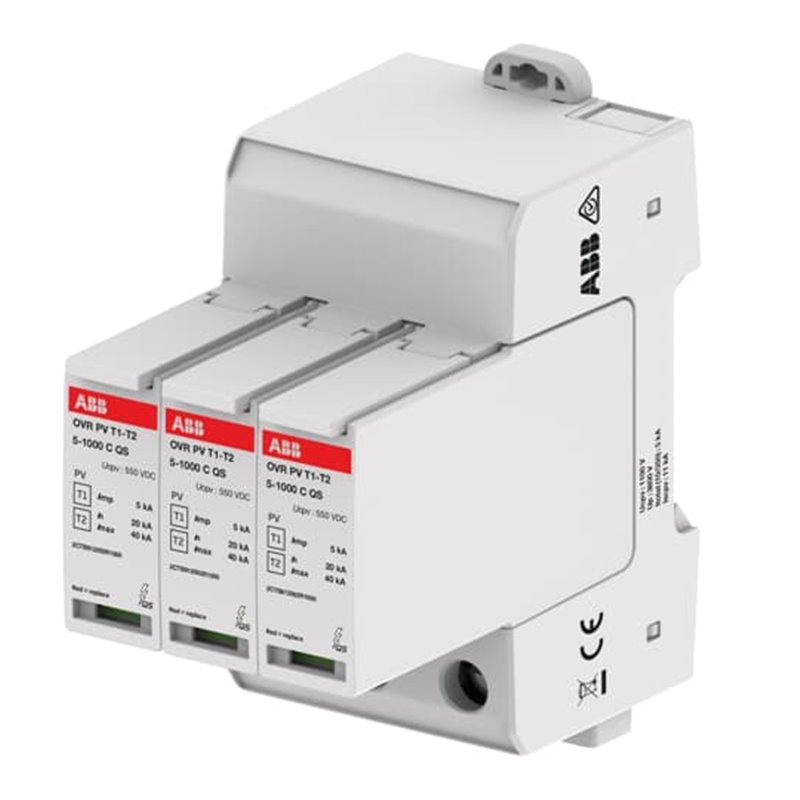 OVRPV1251000 2CTB812050R1000 ABB OVR PV T1-T2 5-1000 P QS