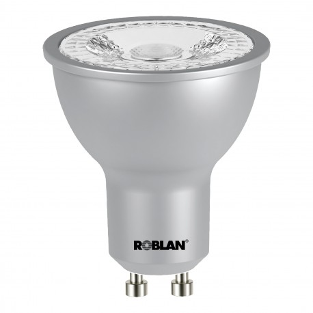 ROBPROSKYF60DIM PROSKYF60DIM ROBLAN LED Dichroic DIMABLE PRO GU10 7W SMD 60 Warm 4100K 620Lm PF 0.80 220-240V