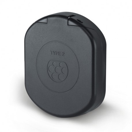 SCA20023260CR 200.23260CR SCAME IP55 COVER BLACK COPERCHIO ROUND PRESA T2