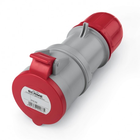 SCA3133246 313.3246 SCAME CONNECTOR 3P+E IP44 32A 6h 380-415V AC
