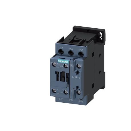 SIE3RT20261AP60 3RT2026-1AP60 SIEMENS power contactor, AC-3e/AC-3, 25 A, 11 kW / 400 V, 3-pole, 220 V AC, 50 Hz / 240 V, 60 ..