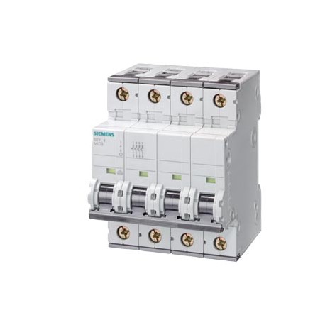 SIE5SY84507 5SY8450-7 SIEMENS Miniature circuit breaker 400 V D 70 mm 25 kA according to EN 60947-2, 4P, C50